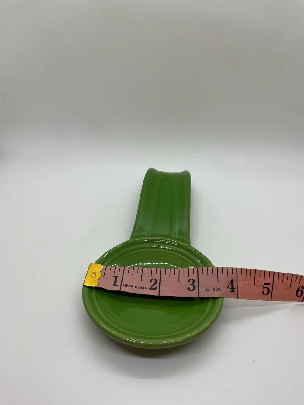 Fiesta Shamrock? Green Ceramic Spoon Rest - flaws